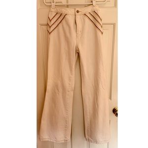We The Free White Flare Jeans